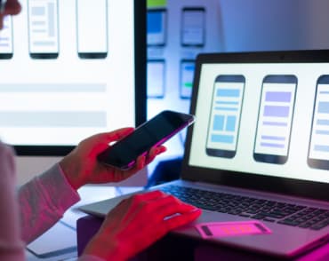 Website design on mobile